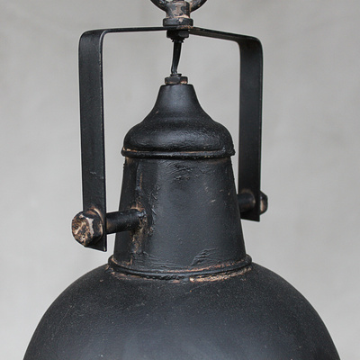 Vintage Industrielampe shabby schwarz