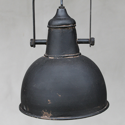 Vintage Industrielampe shabby schwarz