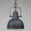 Vintage Industrielampe Shabby Schwarz