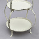 Etagere Metall 2-stöckig Shabby