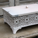 Metall Aufbewahrung Deckel Deko Dose Shabby Creme
