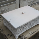 Metall Aufbewahrung Deckel Deko Dose Shabby Creme