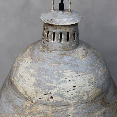 Vintage Industrielampe Shabby Grau Retro