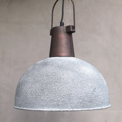Vintage Industrielampe Beton Kupfer Grau