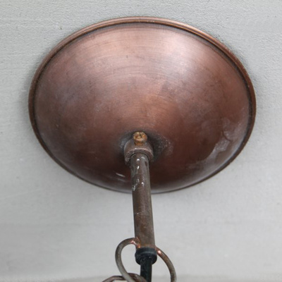 Vintage Industrielampe Beton Kupfer Grau