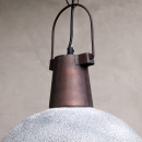 Vintage Industrielampe Beton Kupfer Grau