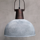 Vintage Industrielampe Beton Kupfer Grau