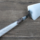 Perlmuttoptik Tortenheber Kuchenmesser Landhaus 2-teilig Creme