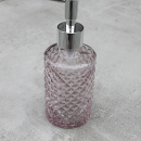 Vintage Seifenspender Glas rosa Landhaus Stil