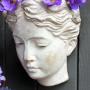 Wand Pflanztopf Blumentopf hängend Grau