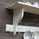 Shabby Wandregal Landhaus Küche Holz Creme