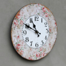 Vintage Rosen Wanduhr Shabby chic
