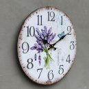 Vintage Küchenuhr Lavendel
