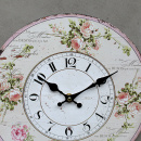 Rosen Wanduhr Landhausstil