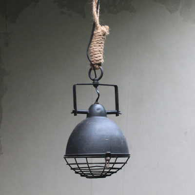 Kleine Seil Hngelampe Industrie Leuchte Schwarz
