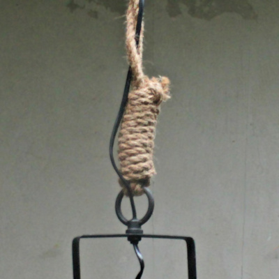 Kleine Seil Hngelampe Industrie Leuchte Schwarz