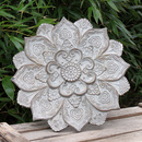 Vintage Beton Wandornament Mandala Shabby Chic