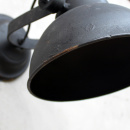 Vintage Wandlampe Shabby Schwarz