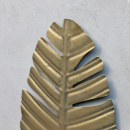 Vintage Regal Blatt Feder Gold Messing Shabby 56 cm