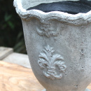 Vintage Übertopf Rustikal Antik Grau Shabby Chic