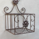 Vintage Metall Wandkorb Shabby Chic