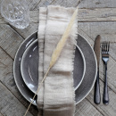 4er Set Chic Antique Stoffserviette Leinen Serviette
