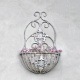 Vintage Metall Garten Blumen Wandkorb Shabby