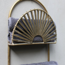 Vintage Wandregal Messing Antik Shabby