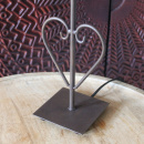 Vintage Tischlampe Landhaus Herz Metall Antik-Stil