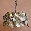 Chic Antique H�ngeleuchte Blumen Dekor Antik Messing