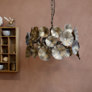 Designer Pendelleuchte Metall Gold – Exklusive Hängeleuchte im Blätterdesign für Esszimmer & Wohnzimmer