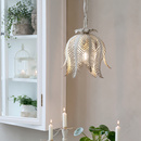 Vintage Bl�tter H�ngeleuchte Shabby Wei�