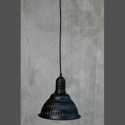 Industrielampe schwarz matt 25 cm