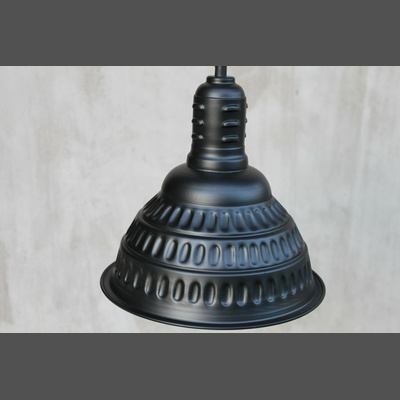 Industrielampe schwarz matt 25 cm