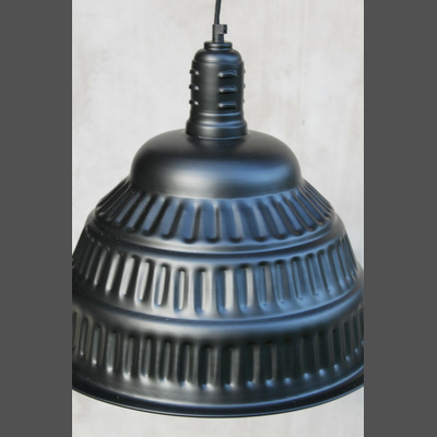 Industrielampe schwarz matt 41 cm