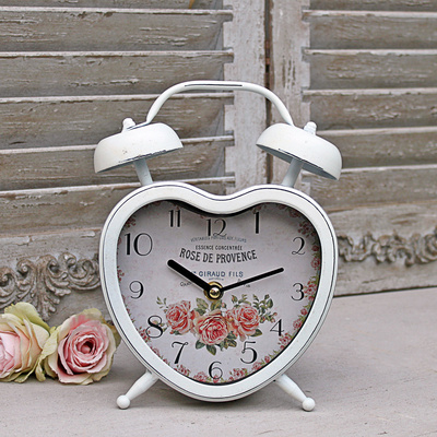 Herz Wecker shabby chic